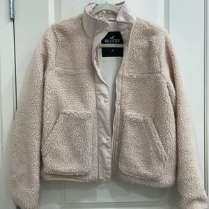 Hollister Cream Sherpa Jacket